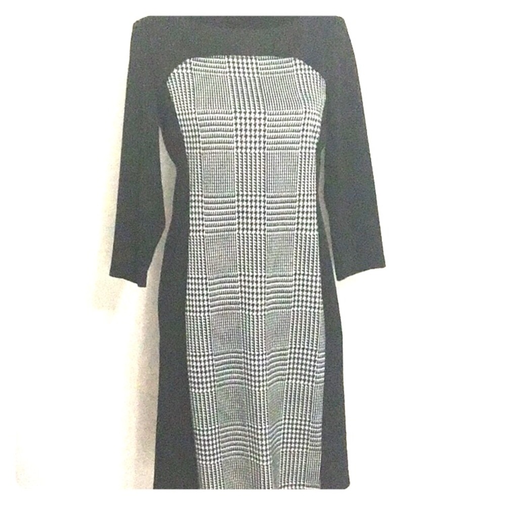 Evan Picone Houndstooth Dress